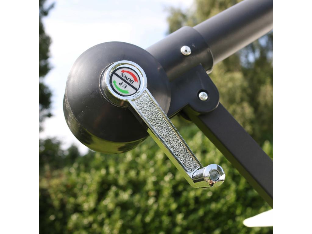 Parasol de terrasse - Bois - Taupe