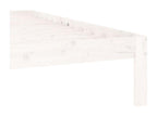 Cadre de lit - Bois - Blanc - 160 x 200 cm