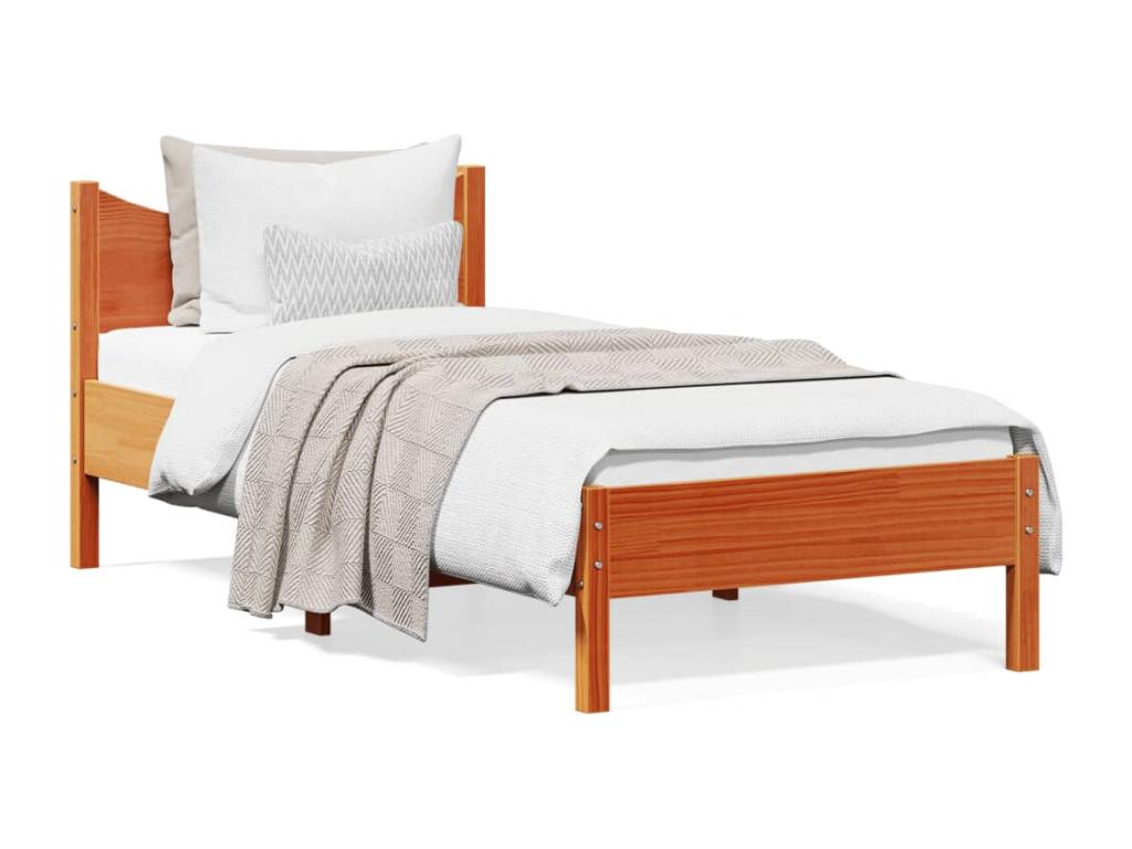 Cadre de lit - Bois - Marron