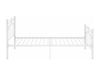 Cadre de lit - Métal - Blanc - 100 x 200 cm