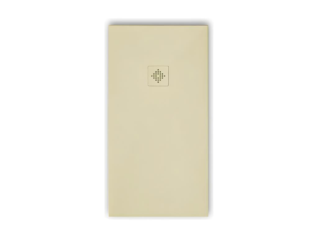 Receveur de douche - Résine - Crème - 70 x 140 cm