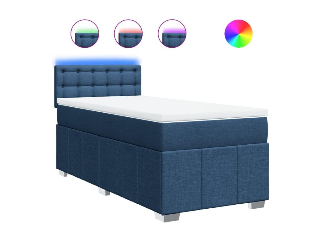 Sommier - Panneau Et Dérivés De Bois - Bleu - 100 x 200 cm