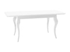 Table - Bois - Blanche - 76 x 80 x 140 cm