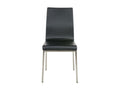 Ensemble de 2 chaises - Simili - Noir