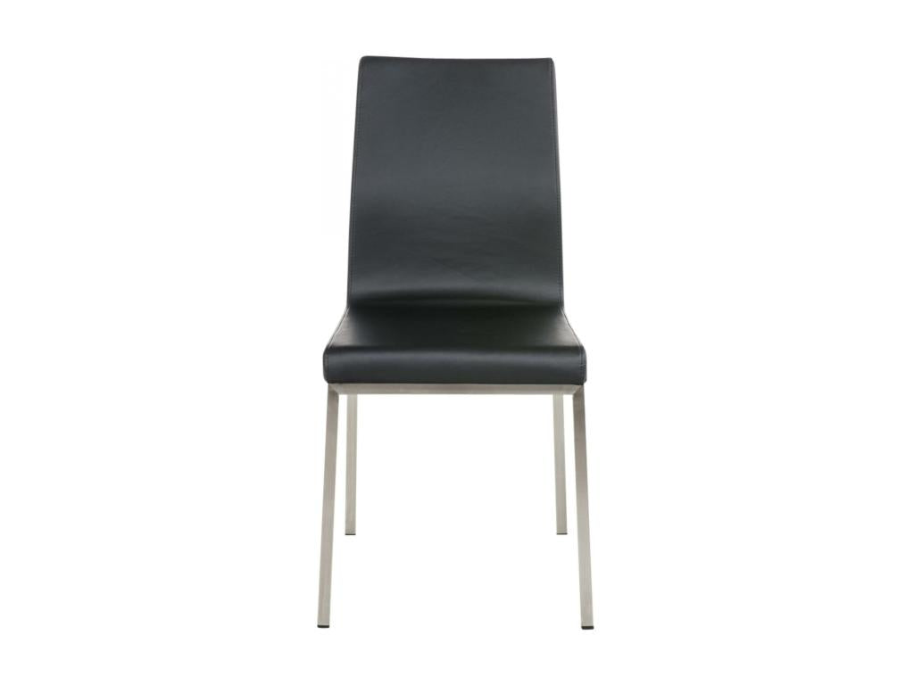 Ensemble de 2 chaises - Simili - Noir