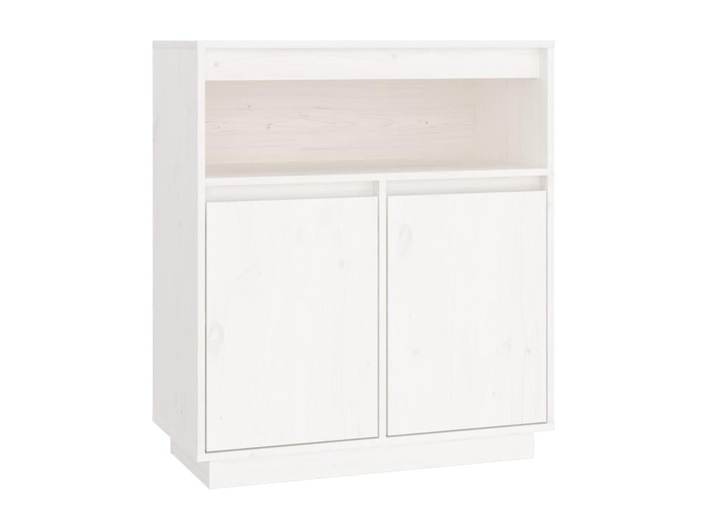 Buffet - Bois - Blanc - 70 x 34 x 80 cm