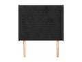 Tête de lit - Velours - Noir - 90 x 190 cm