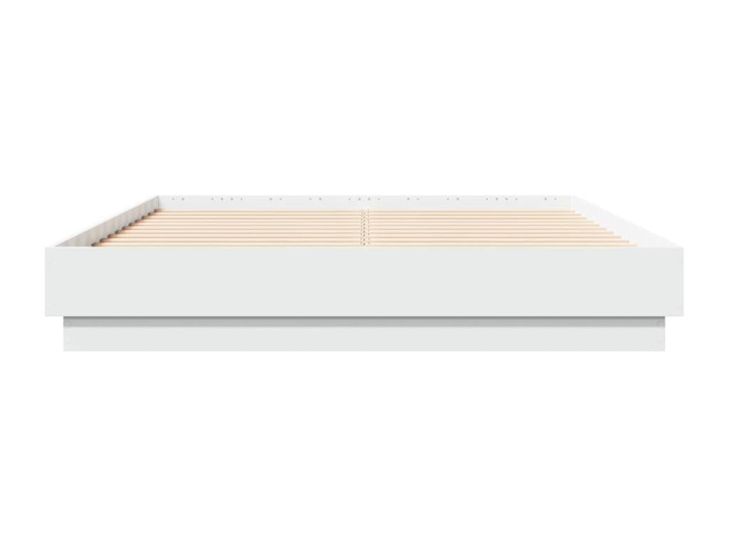 Cadre de lit - Bois - Blanc