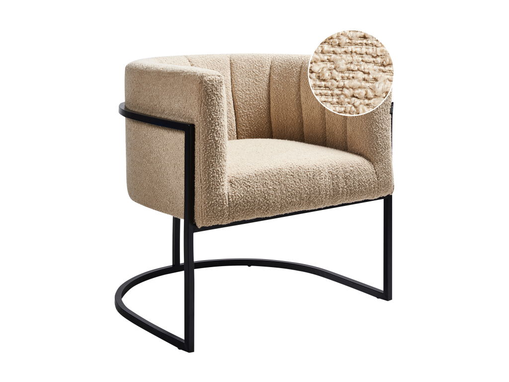 Fauteuil - Polyester - Beige