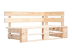 Ensemble de mobilier de patio 6 pièces - Bois - Blanc