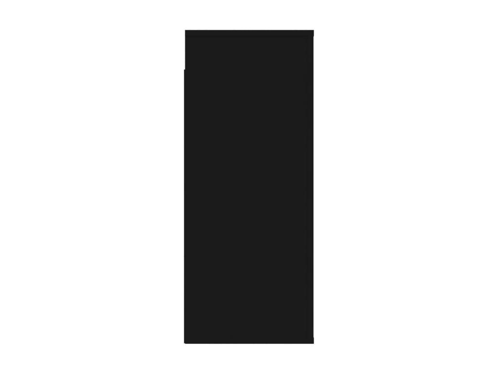 Armoire - Bois - Noir - 80 x 33 x 80 cm