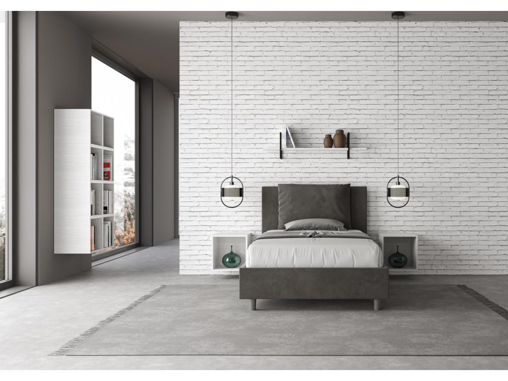 Sommier - Panneau De Particules, Microfibre - Gris