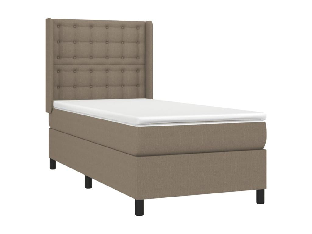 Sommier - Polyester - Taupe - 90 x 200 cm