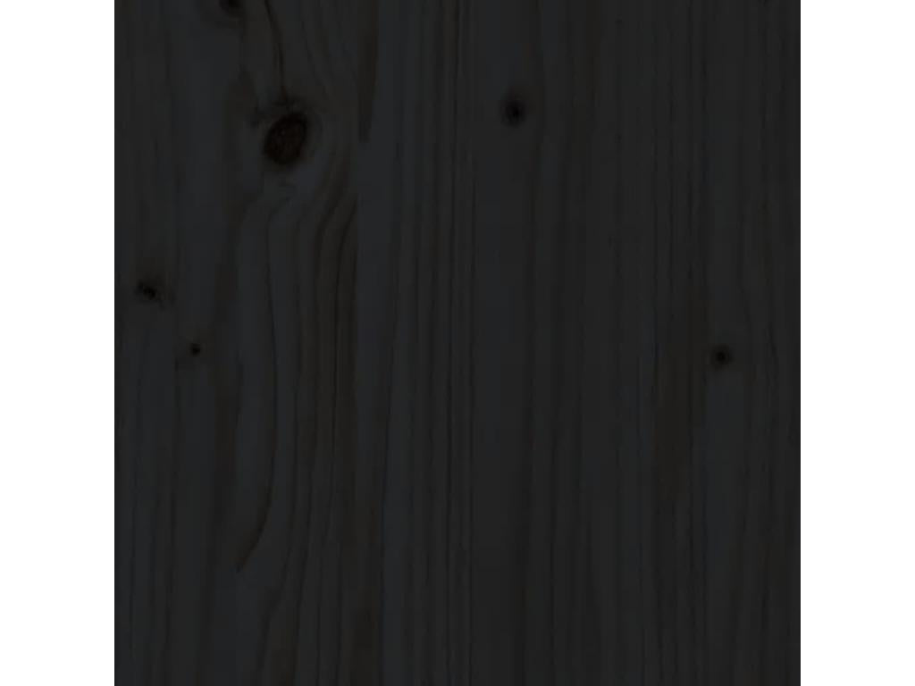 Tête de lit - Bois - Noir - 200 x 200 cm