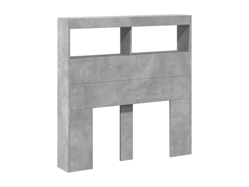 Tête De Lit - Panneau Et Dérivés De Bois - Gris - 90 x 190 cm