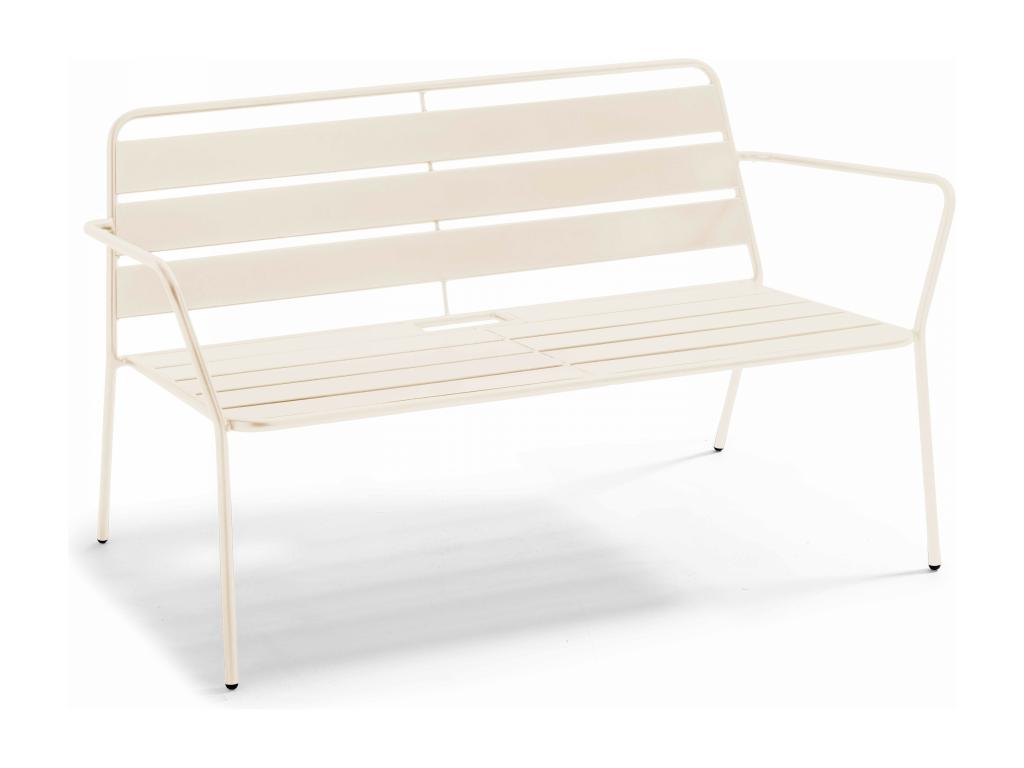 Canapé d'extérieur - Bois - Terre cuite