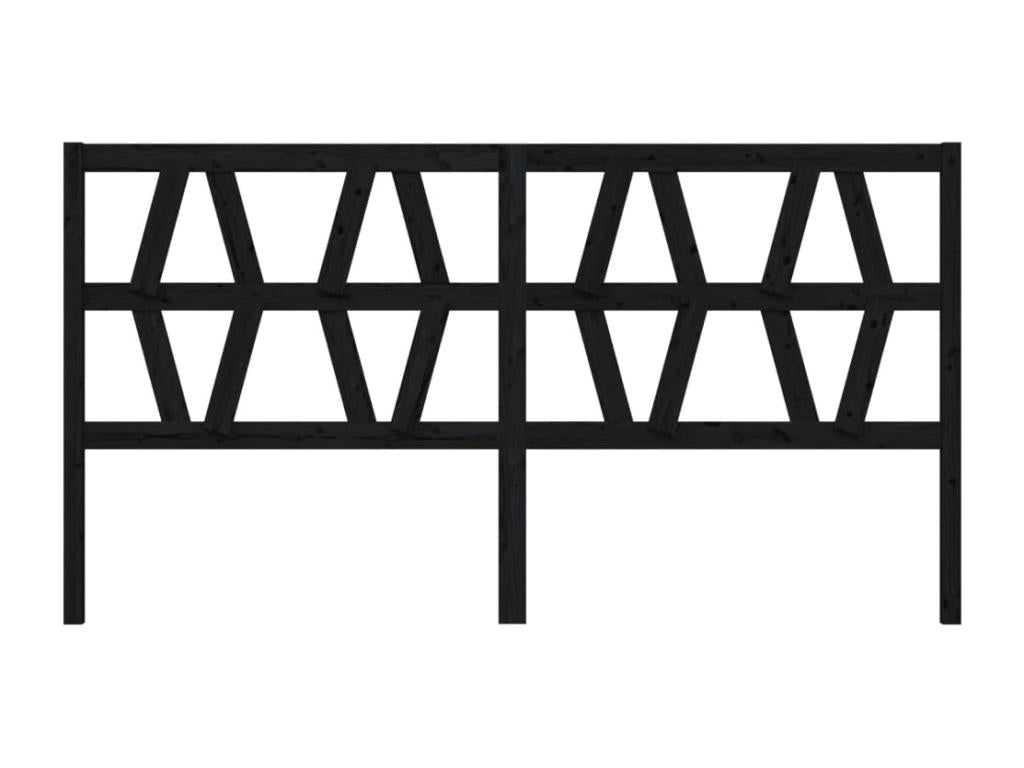 Tête de lit - Bois - Noir - 200 x 200 cm