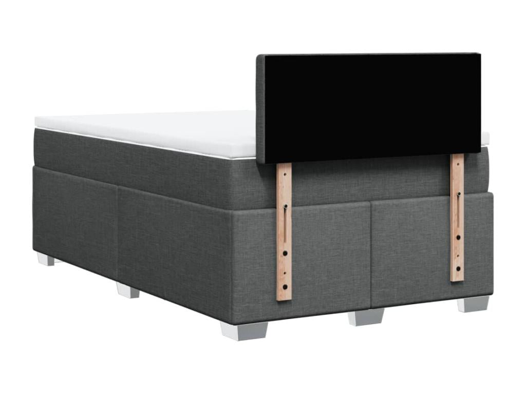 Sommier - Polyester - Gris - 120 x 190 cm