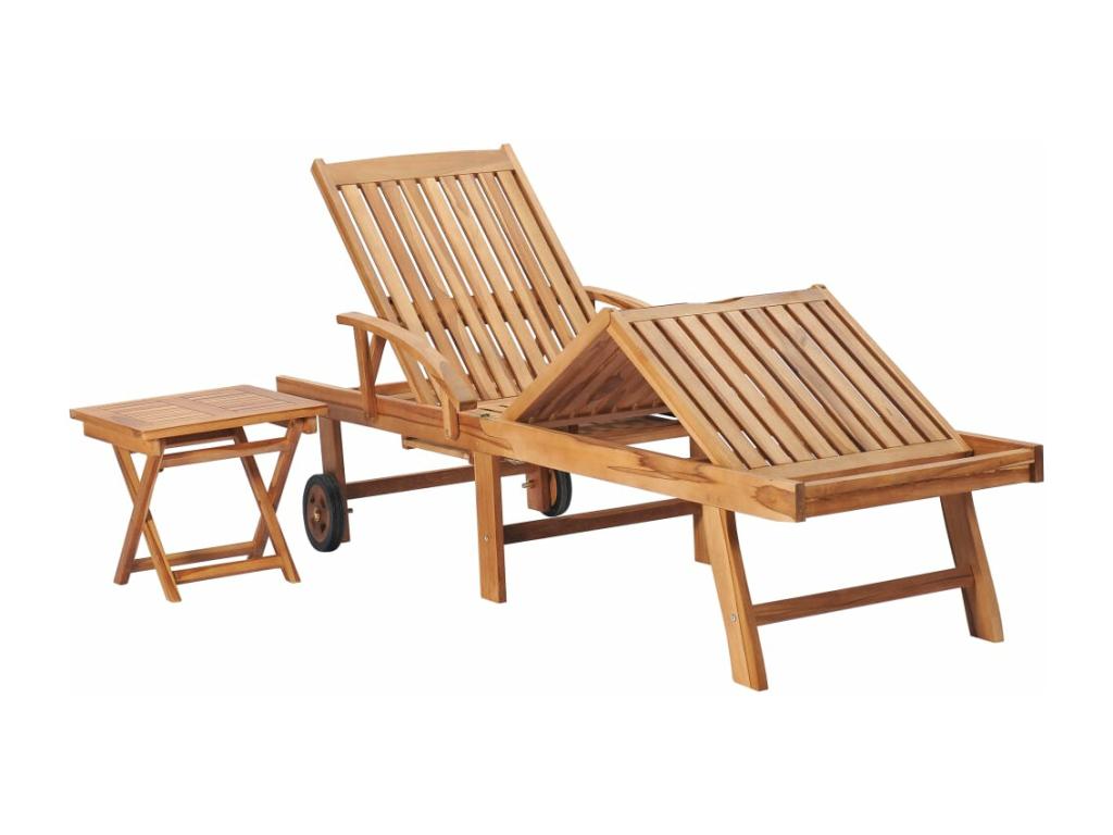 Chaise - Bois - Marron - 195 x 59,5 x 52,5 cm
