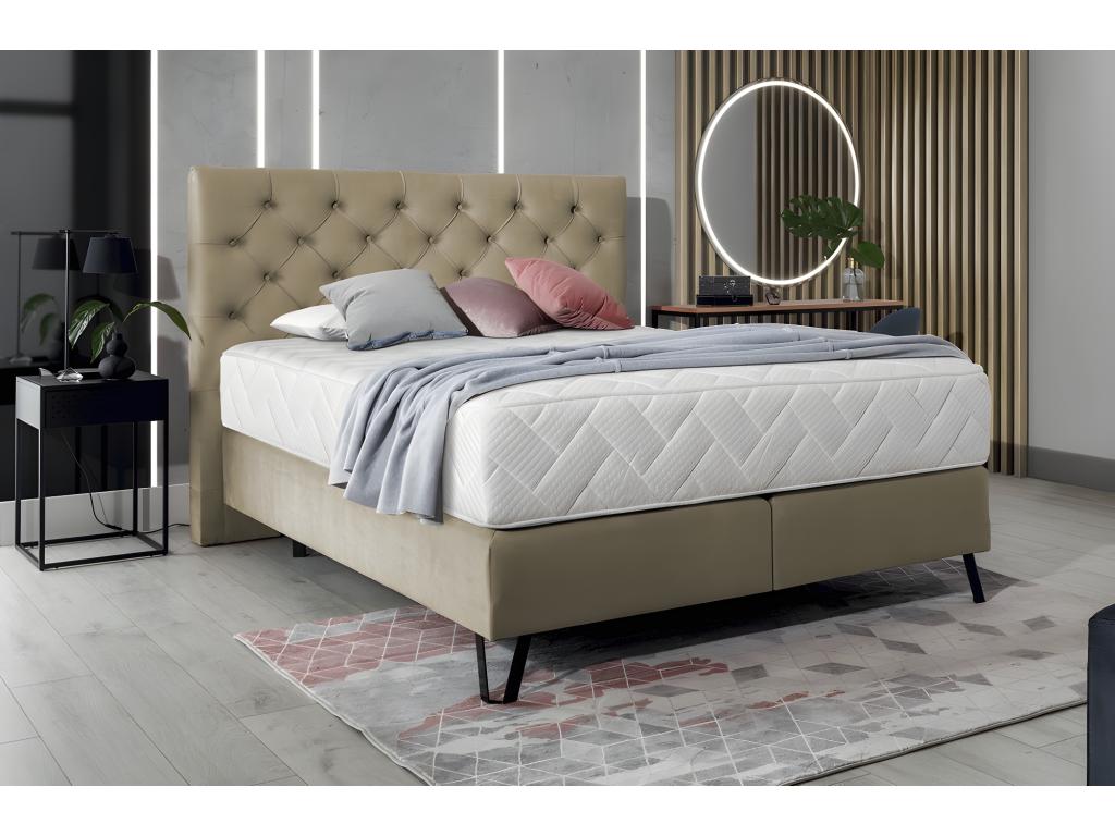 Sommier - Polyester - Beige - 160 x 200 cm