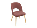 Fauteuil - Velours - Rose - 81 x 50 x 44 cm