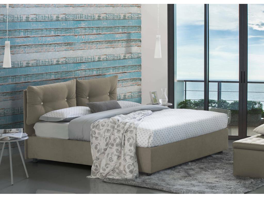 Lit - Bois - Camel - 120 x 190 cm