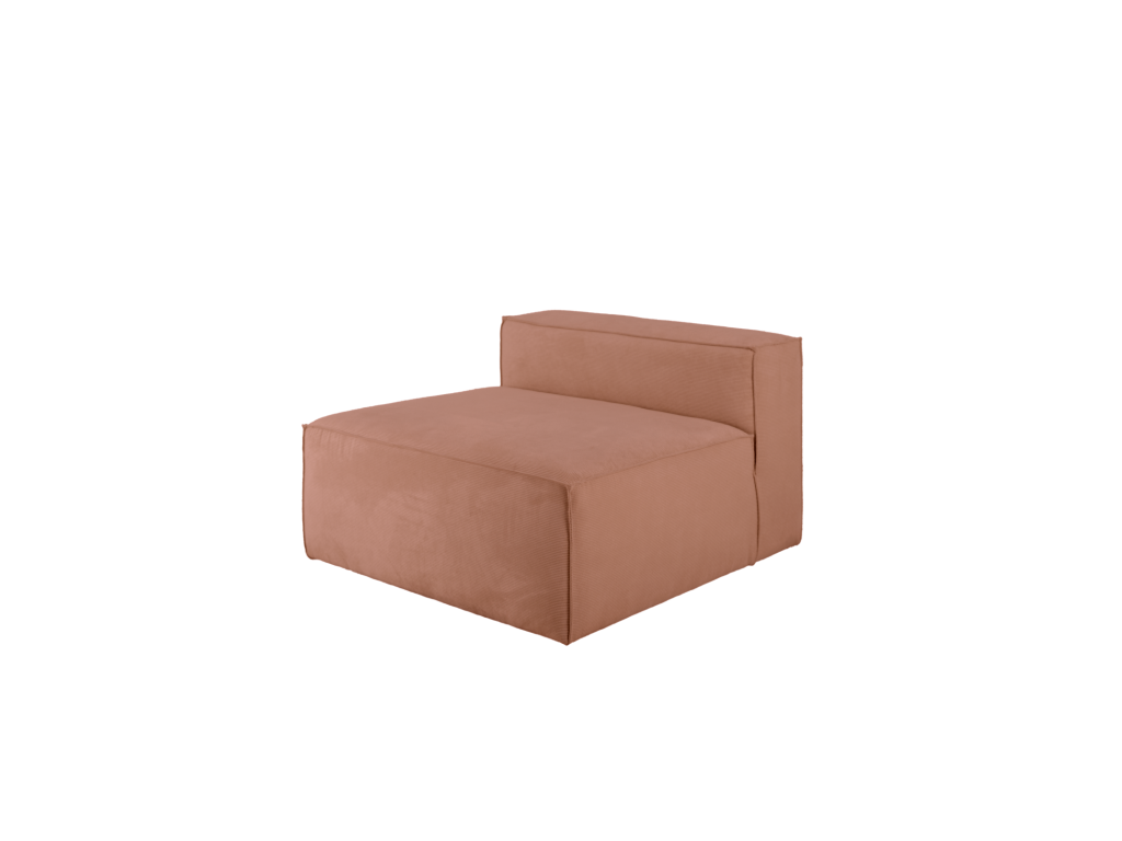 Fauteuil - Polyester - Orange - 110 x 90 cm