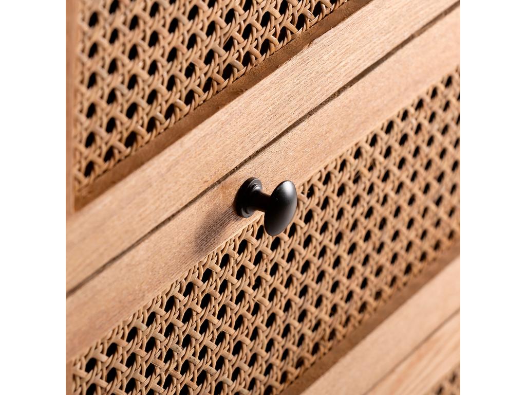 Commode - Acier - Marron - 100 x 40 x 94 cm