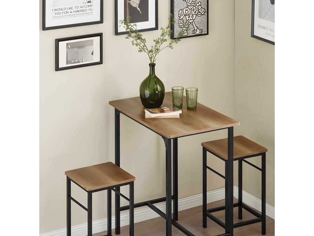 Table - Panneau Et Dérivés De Bois - Marron