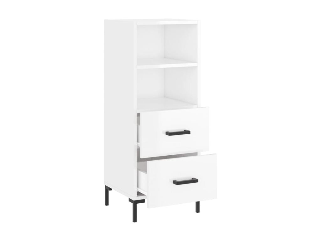 Buffet - Bois - Blanc - 34,5 x 34 x 90 cm