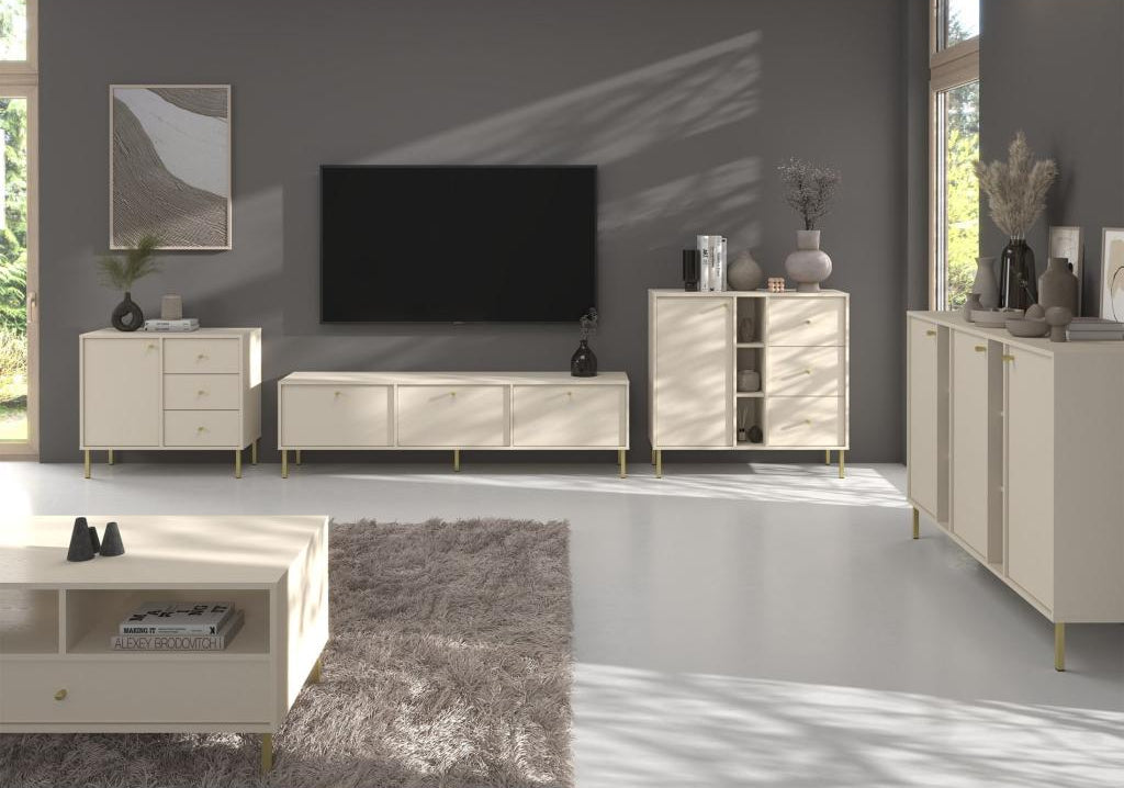 Table - Panneau Et Dérivés De Bois - Beige