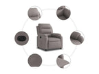 Fauteuil - Polyester - Taupe