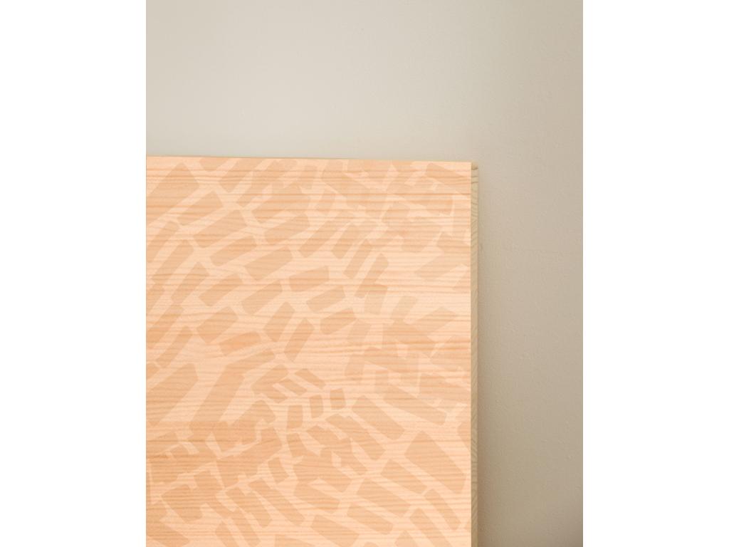 Tête de lit - Pin - Doré - 80 x 105 cm