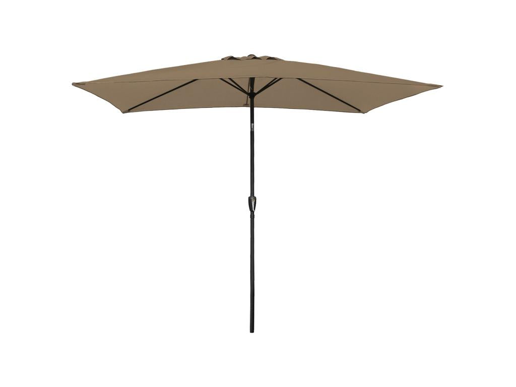 Parasol de terrasse - Polyester - Marron