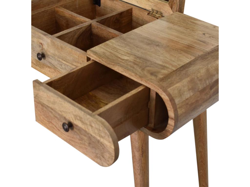 Coiffeuse - Bois de manguier - Beige