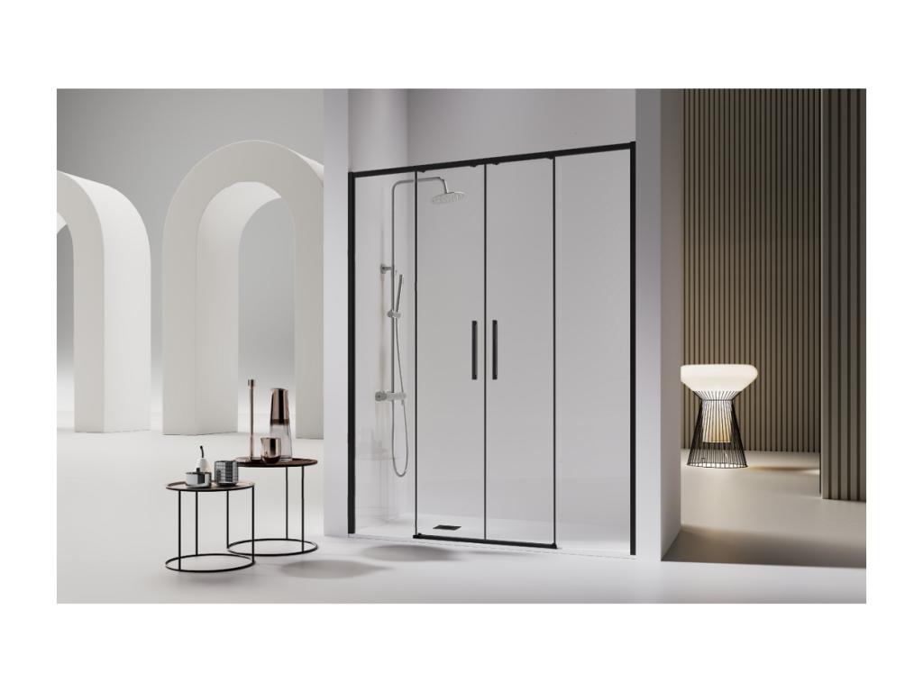 Paroi de douche - Verre - Transparent - 90 x 190 cm