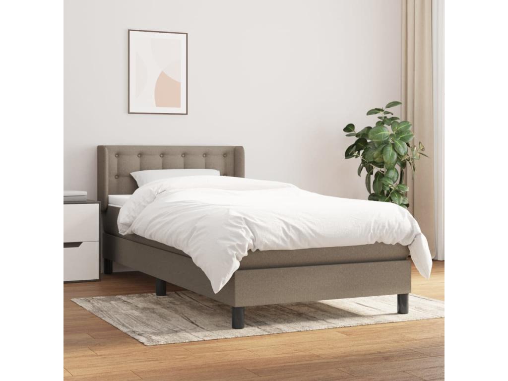 Sommier - Polyester - Taupe - 80 x 200 cm