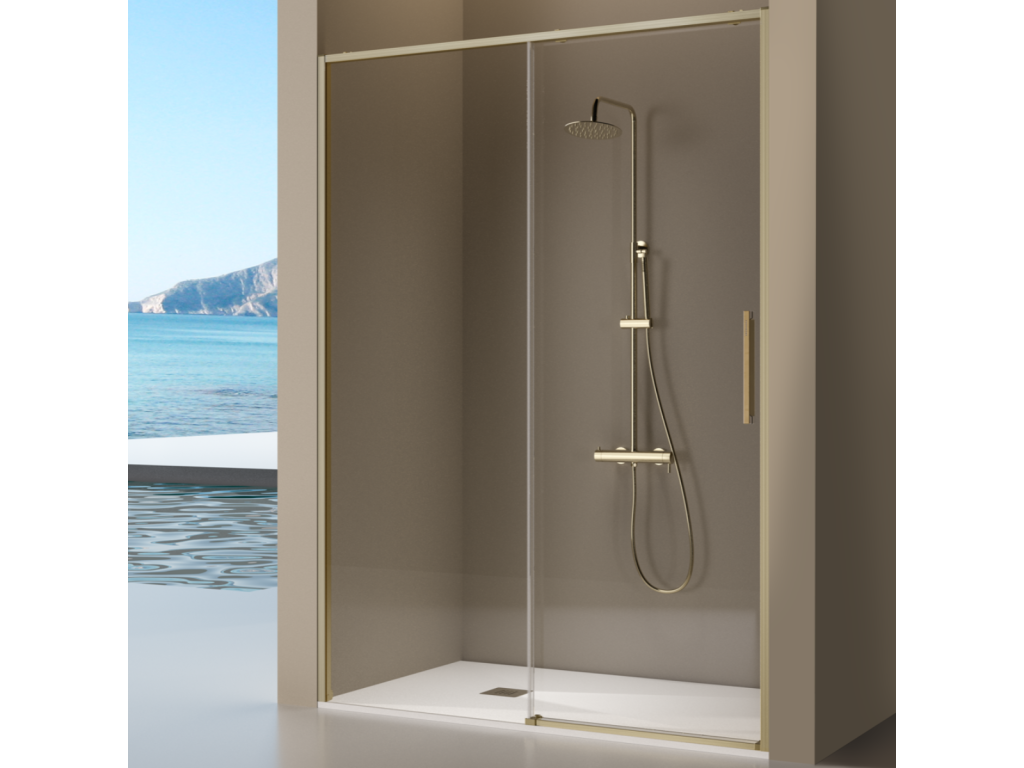 Paroi de douche transparente - 90 x 190 cm