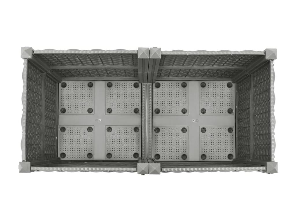 Lit - Acier - Argent - 80 x 40 x 38 cm