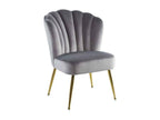 Fauteuil - Velours - Gris