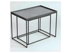 Table en verre gris