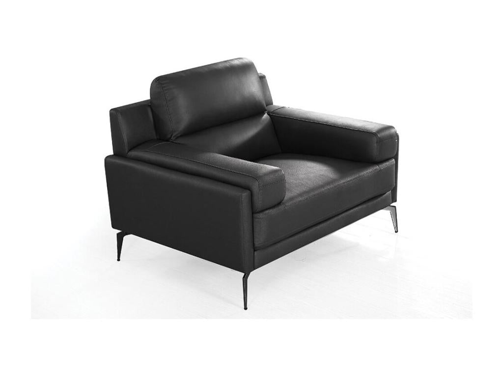 Fauteuil - Cuir - Noir