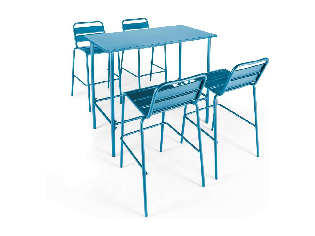 Table - Acier - Bleu