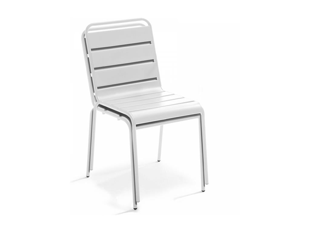 Chaise - Acier - Blanche