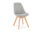 Chaise - Tissu - Gris