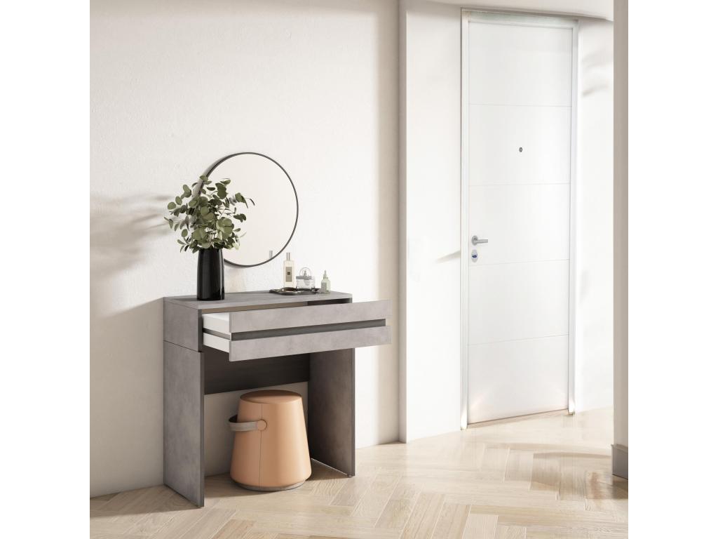 Home Item - Panneau Et Dérivés De Bois - Gris - 70 x 35 x 75 cm