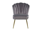 Fauteuil - Velours - Gris