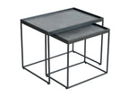 Table en verre gris