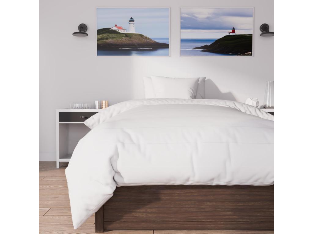 Article pour la maison - Polyester - Blanc - 140 x 200 cm