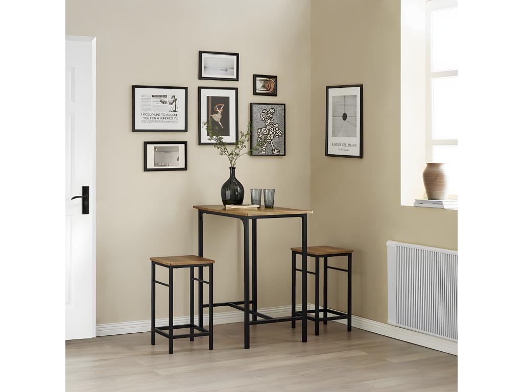 Table - Panneau Et Dérivés De Bois - Marron